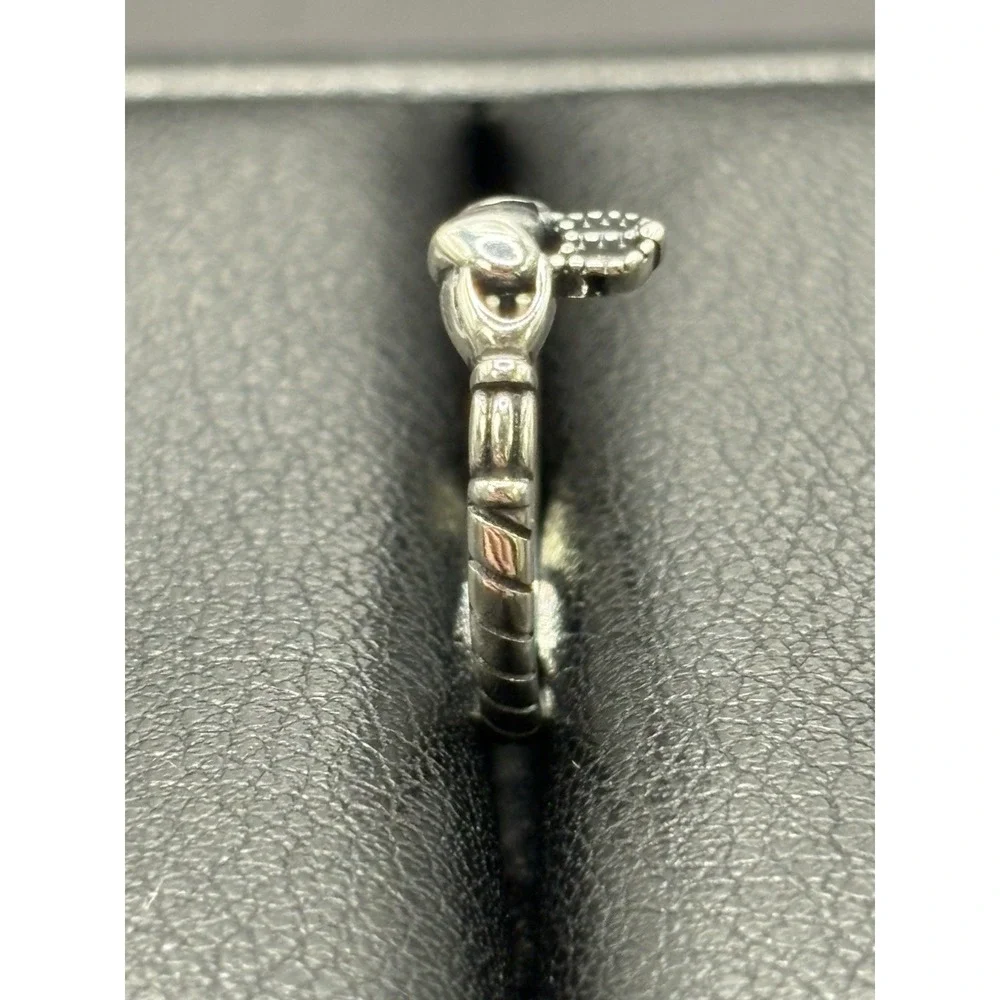 New Condition Sterling Silver Claddagh Toe Ring 925 G13